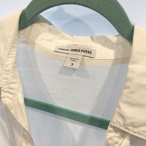 James Perse Side Panel White Size 3 (SIZE LARGE) Blouse